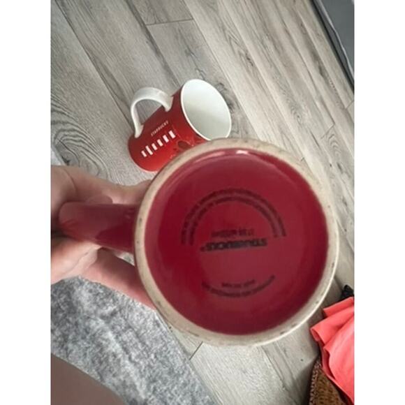 Set of Starbucks tall holiday mugs w handle Christmas festive holiday coffee cup - Picture 7 of 11